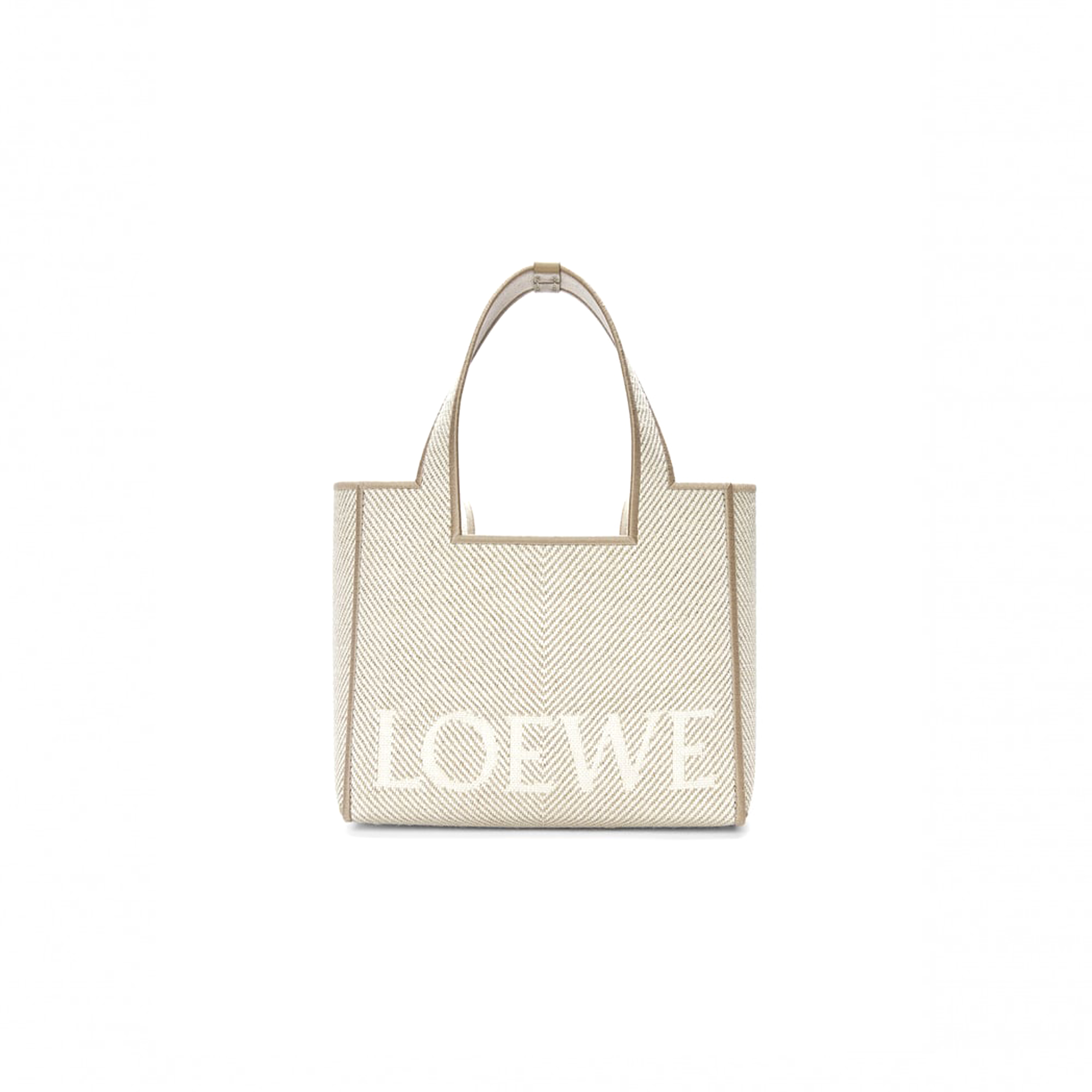 L0ew* small L0ew* font tote in jacquard canvas alf1b59x14-2370 (24*19.5*11cm)